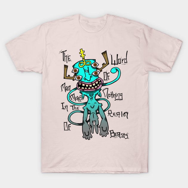 Men and Beasts T-Shirt by Grumble 